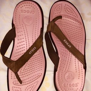 Crocs flip flops